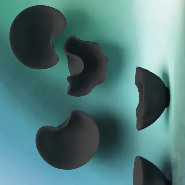 Wall Play Organic Black Set Of 6 By Gold Leaf Design Group