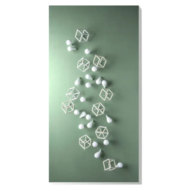 Wall Play Substrate Green Grey By Gold Leaf Design Group