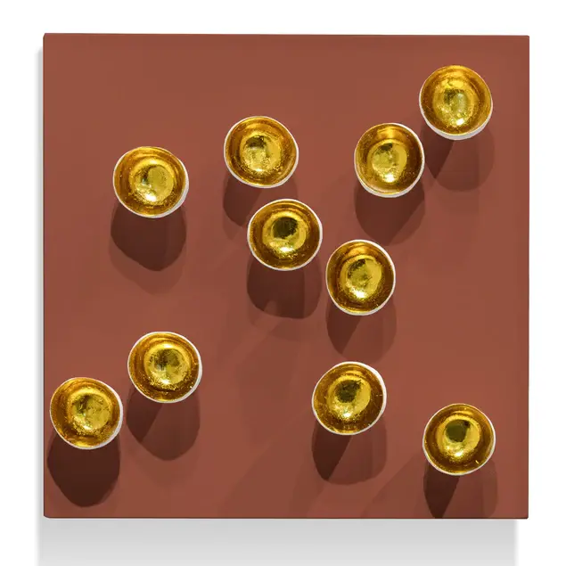 Wall Play Substrate Rust w/See By Gold Leaf Design Group