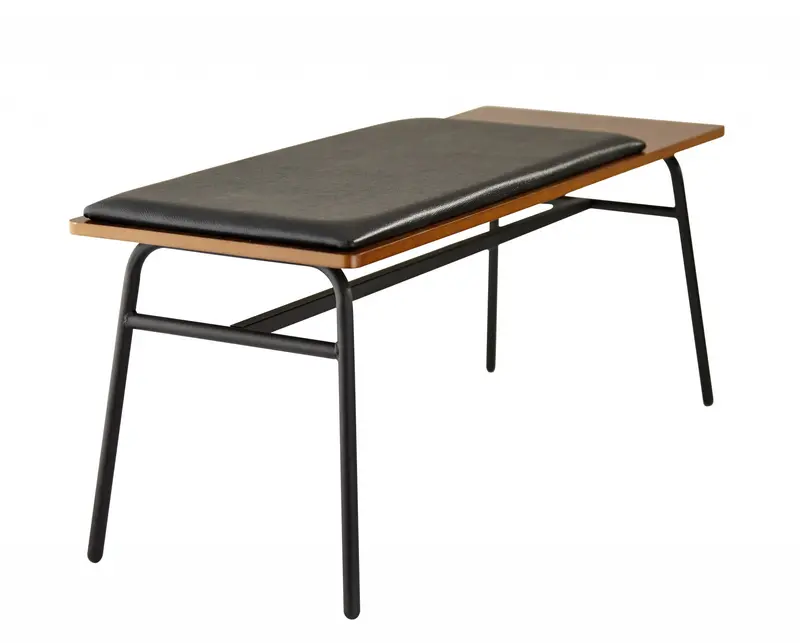 Walnut Bench By Homeroots