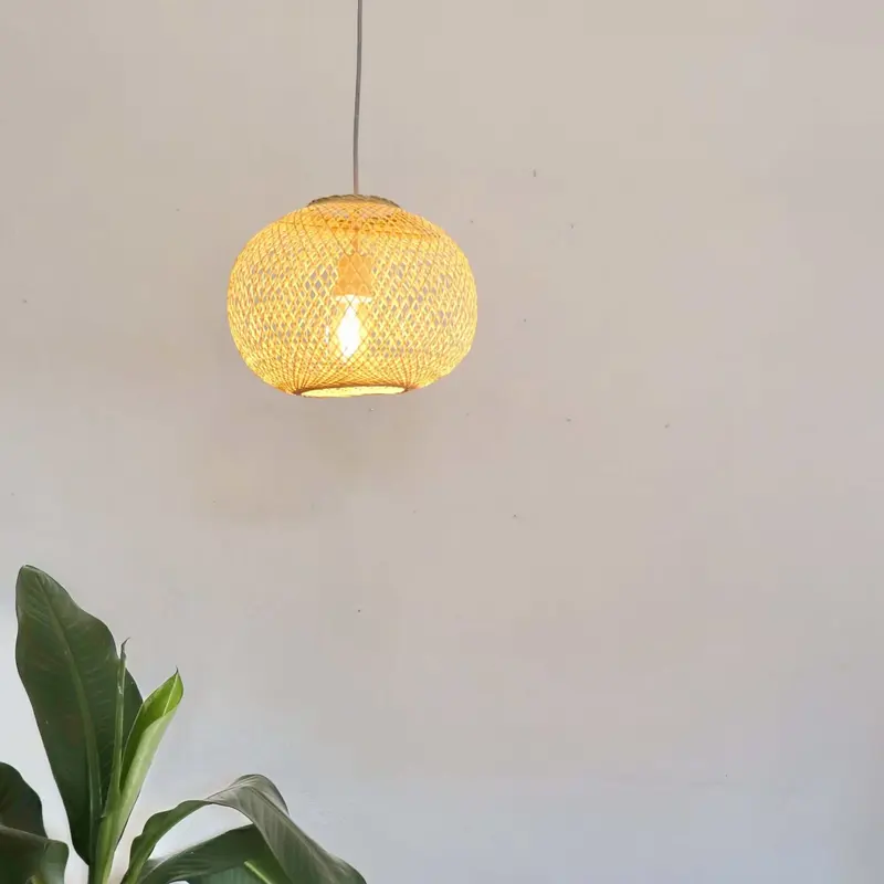 Wan - Bamboo Pendant Light (20 Cm) By Thaihome