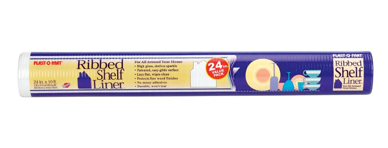 Warp's Plast-O-Mat 10 ft. L X 24 in. W Bisque Non Adhesive Ribbed Shelf Liner - Deal of The Week