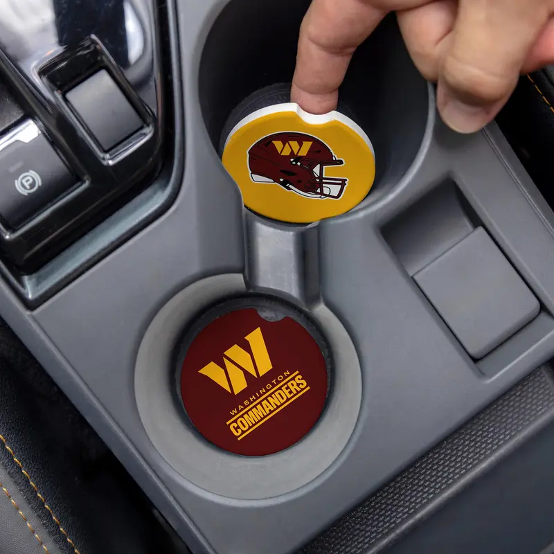 Washington Commanders Car Coaster Set, 2pc