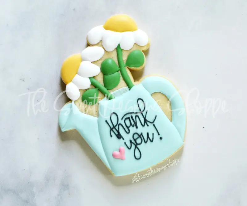 Watering Can with Flowers - Cookie Cutter