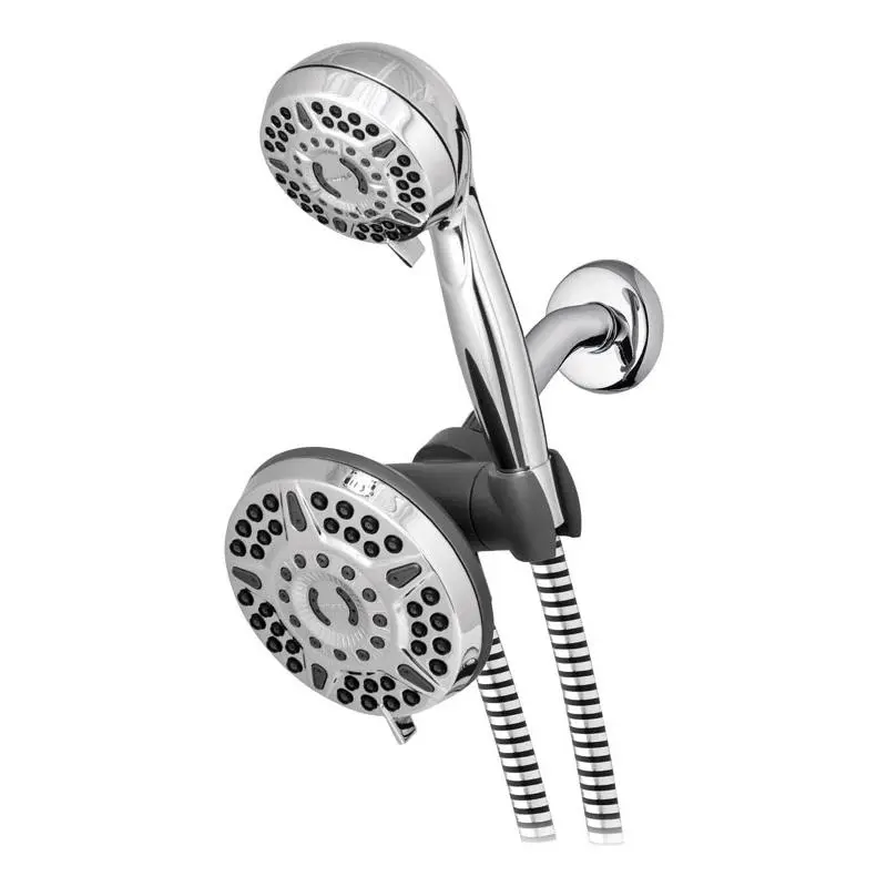 Waterpik PowerPulse Massge Chrome 6 settings Showerhead Combo 1.8 gpm - Open Box
