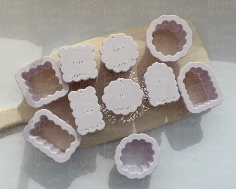Wavy Shapes - Cake Pop Makers Set - 5 Designs - (1 Cutter & 1 Pusher per Design)