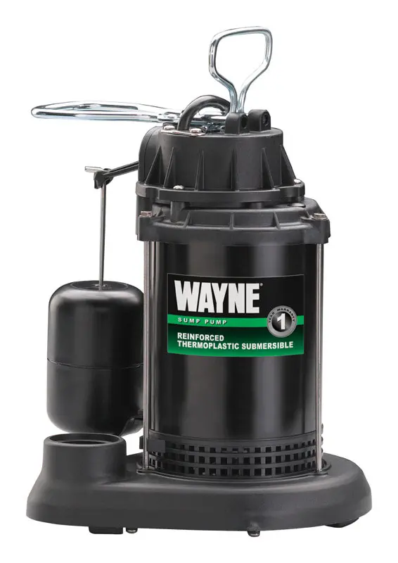 Wayne 1/2 HP 4,300 gph Thermoplastic Vertical Float Switch AC Submersible Sump Pump 8 ft - Open Box