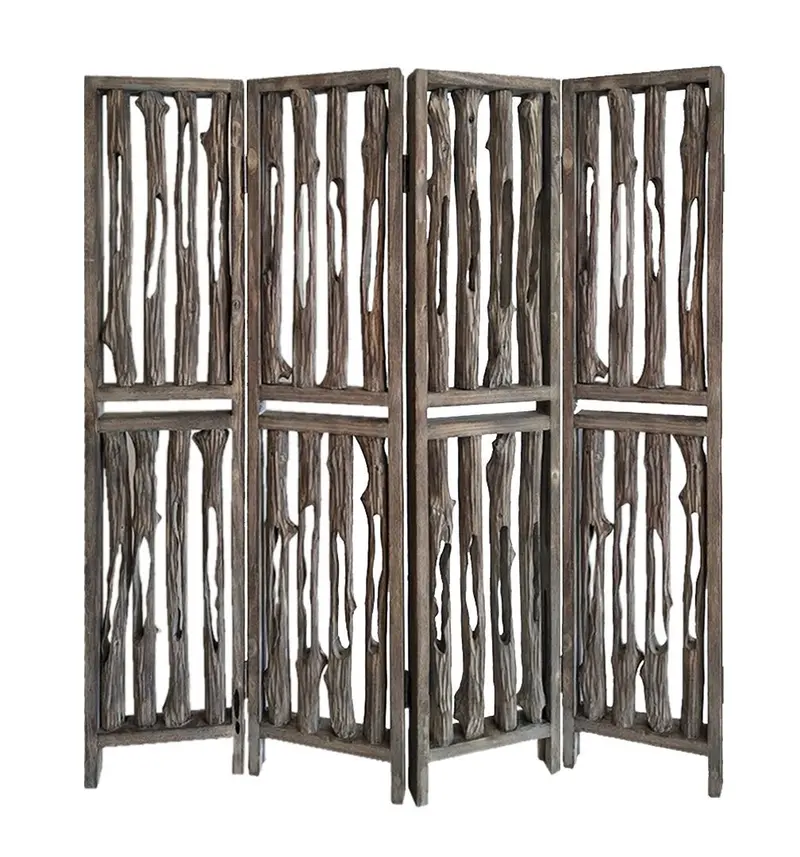 Weathered Brown, Wood, Wrightwood - Screen By Homeroots - 342774