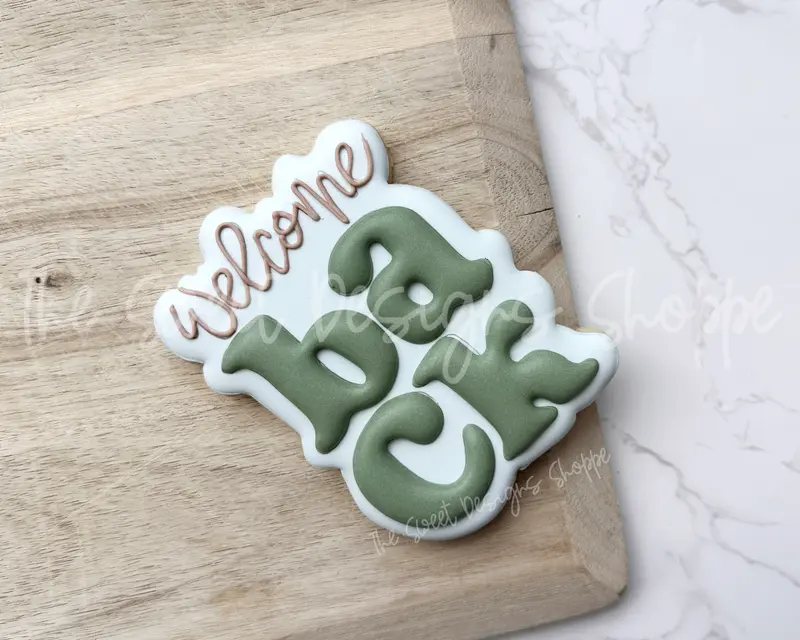 Welcome BACK Plaque - Cookie Cutter