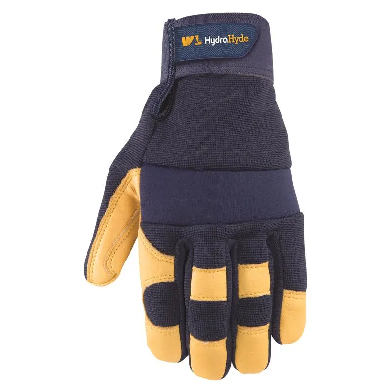 Wells Lamont HydraHyde Men's Water Resistant Work Gloves Blue/Yellow L 1 pair - Deal of The Week