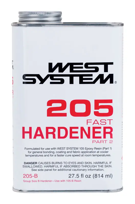 West System 205 Hardener Extra Strength Epoxy Clear Fast Hardener Curing Agent 27.5 oz - Deal of The Week