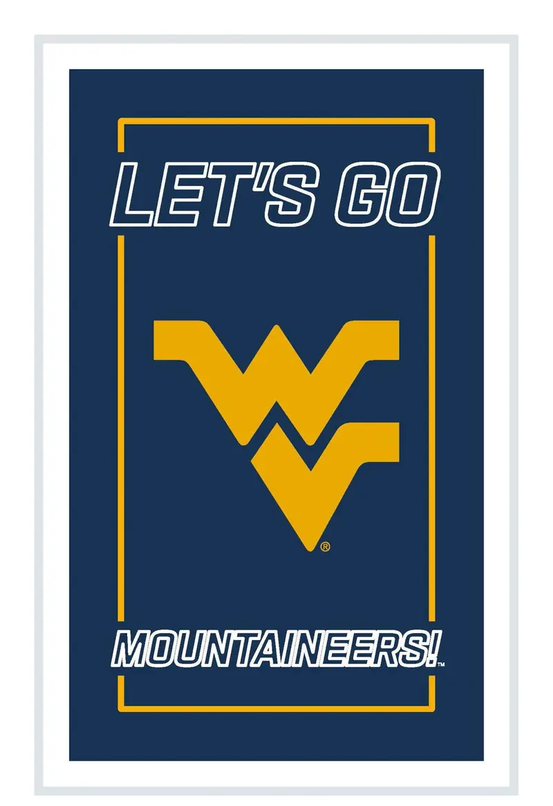 West Virginia University College Rectangle Neolite LED Decor