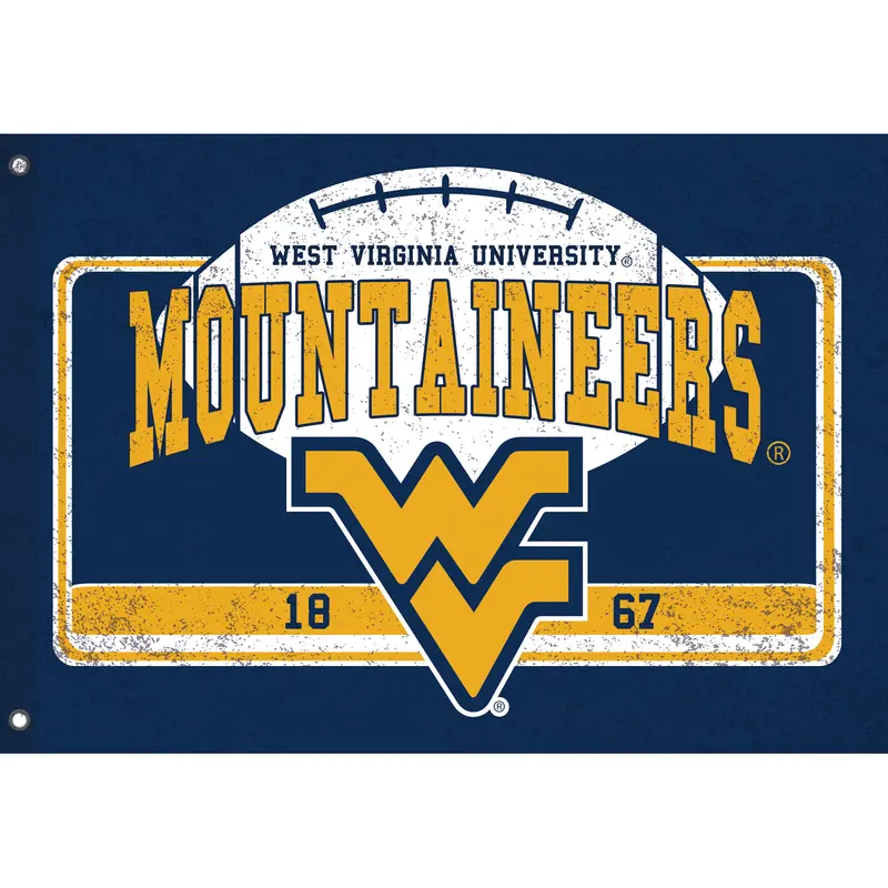 West Virginia University, Linen Estate Flag,17l967