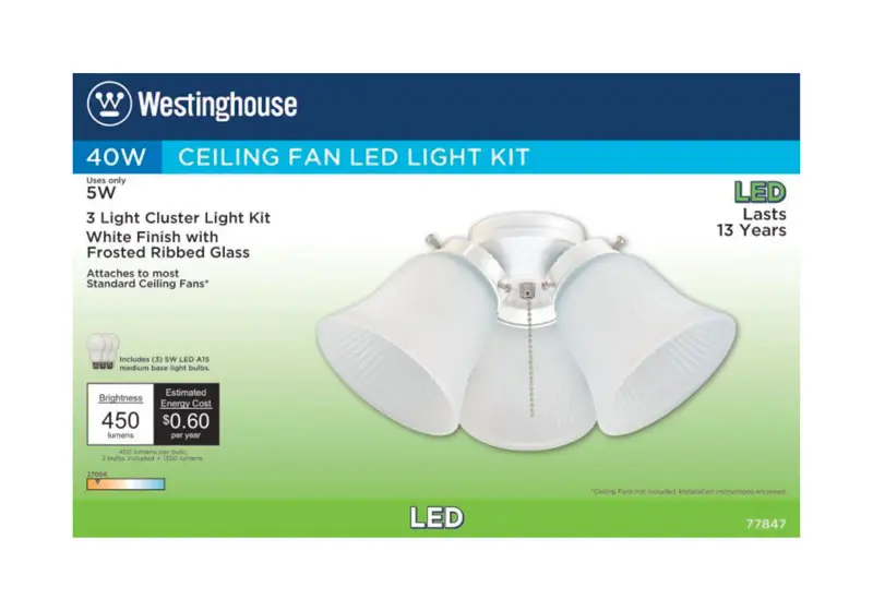 Westinghouse Natural White Cluster Ceiling Fan Light Kit - Deal of The Week