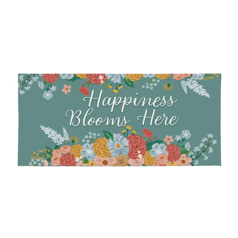 What She Shed Birds, Flocked Coir Sassafras Switch Mat 22"x10"