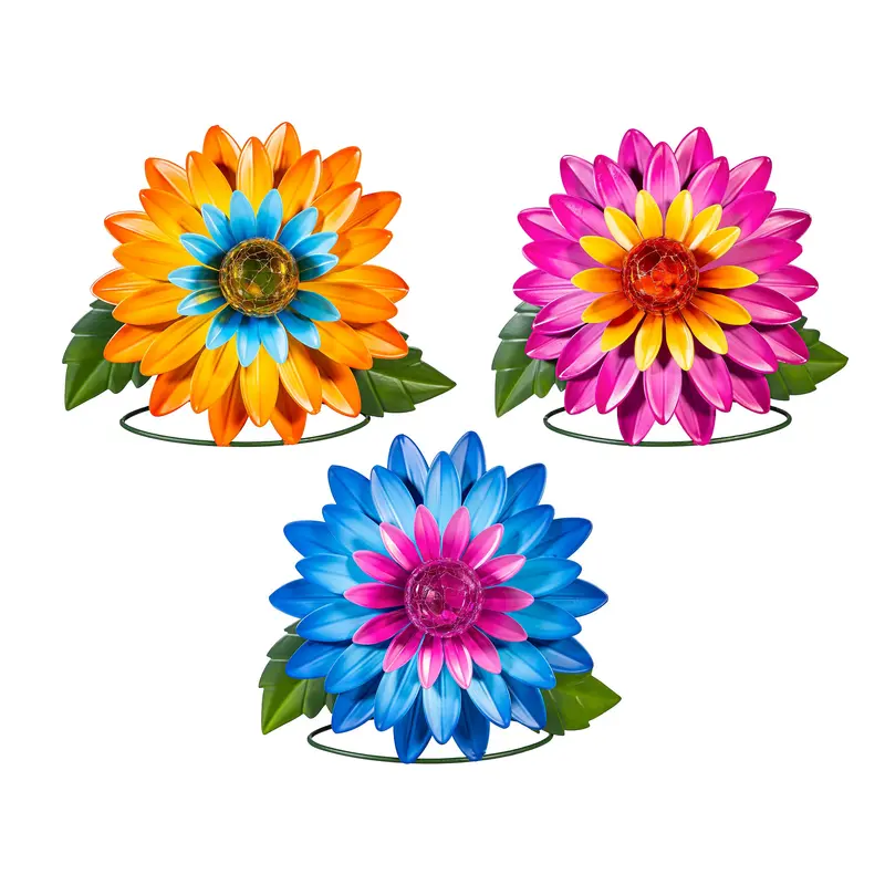 What She Shed Outdoor Lamp & Lighting, Bright Flower Solar Lantern
