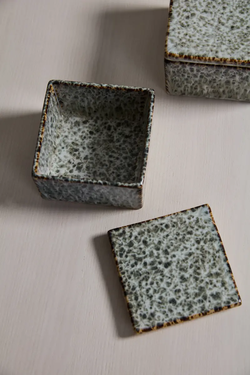 Whisper Lidded Box Set of 4 By Accent Decor