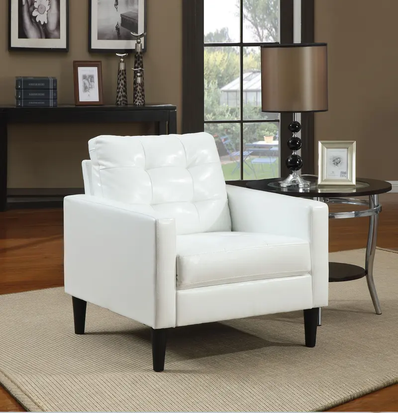 White Accent Chair By Homeroots