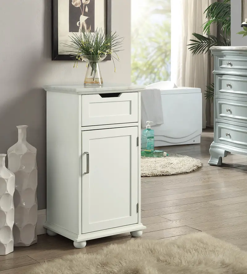 White Alluring Cabinet By Homeroots