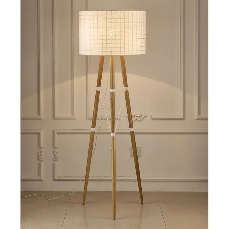 White Aluminum Floor Lamp