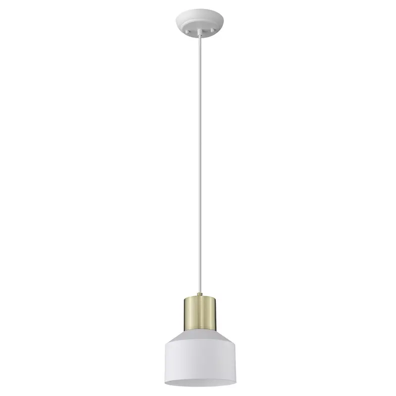 White and Gold Pendant Hanging Light By Homeroots