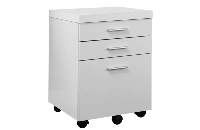 White Black Particle Board Drawers Filing Cabinet By Homeroots