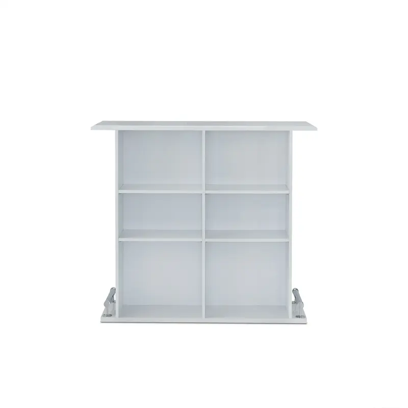 White High Gloss Mdf Bar Table By Homeroots