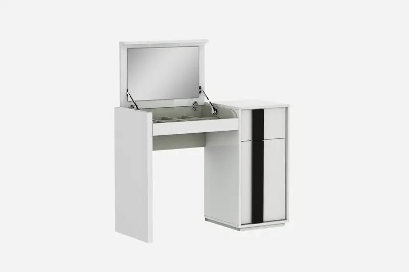 White Iron Vanity Dresser By Homeroots
