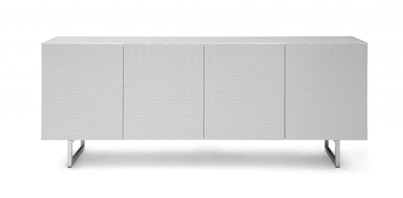 White Metal Buffet By Homeroots