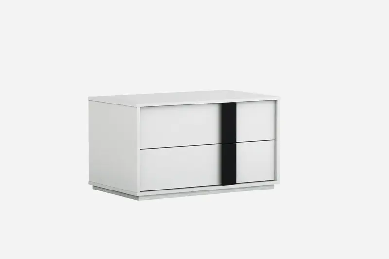White Nightstand By Homeroots - 370749