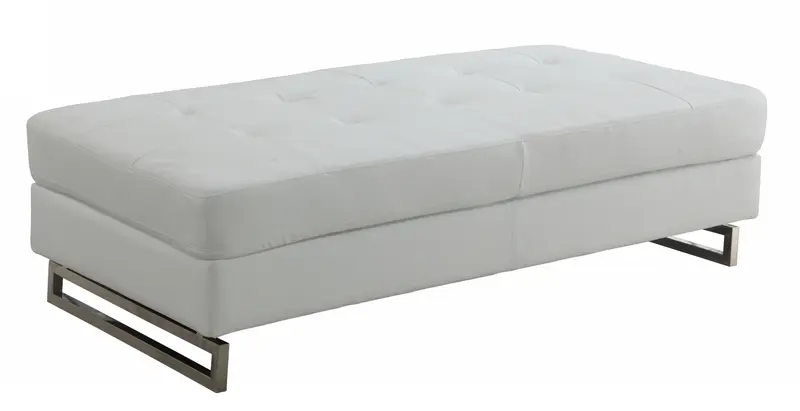 White Ottoman By Homeroots