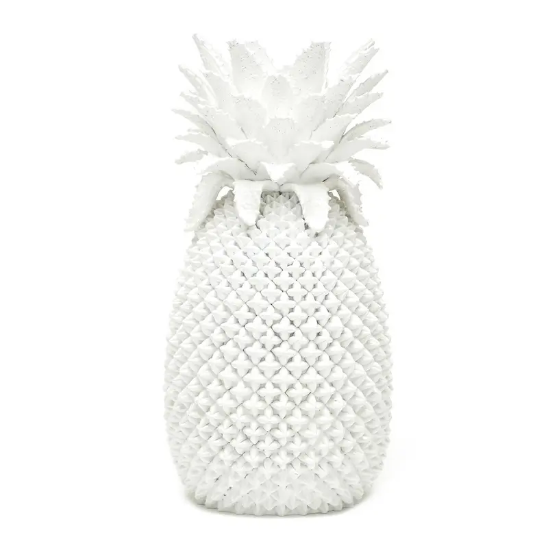 White Pineapple Decorative Vase Set Of 2 By Tozai Home