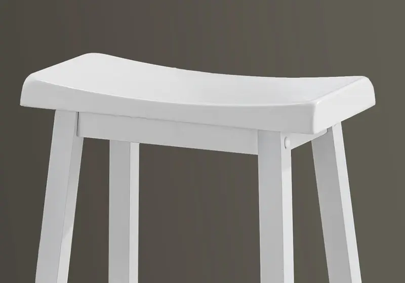 White Solid Wood Mdf Barstool By Homeroots