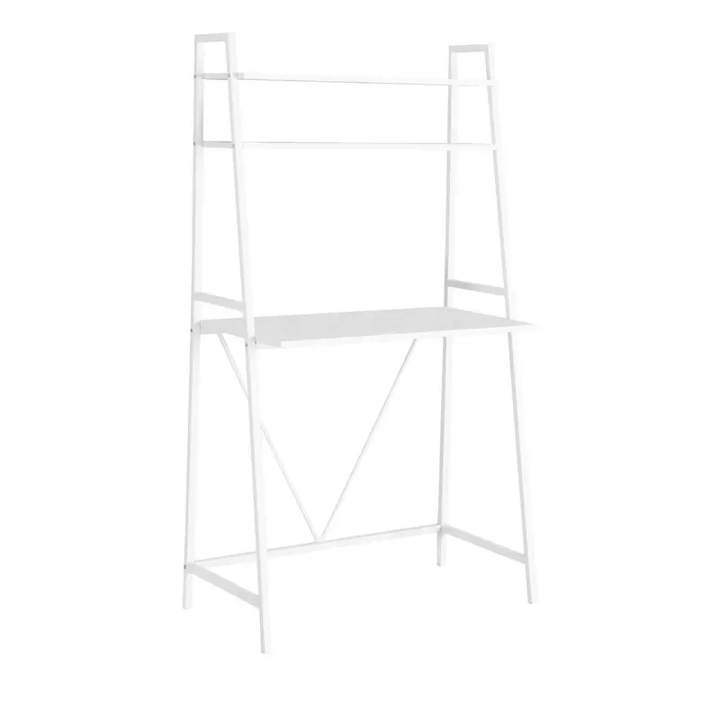 White TopwithWhite Metal Computer Desk By Homeroots