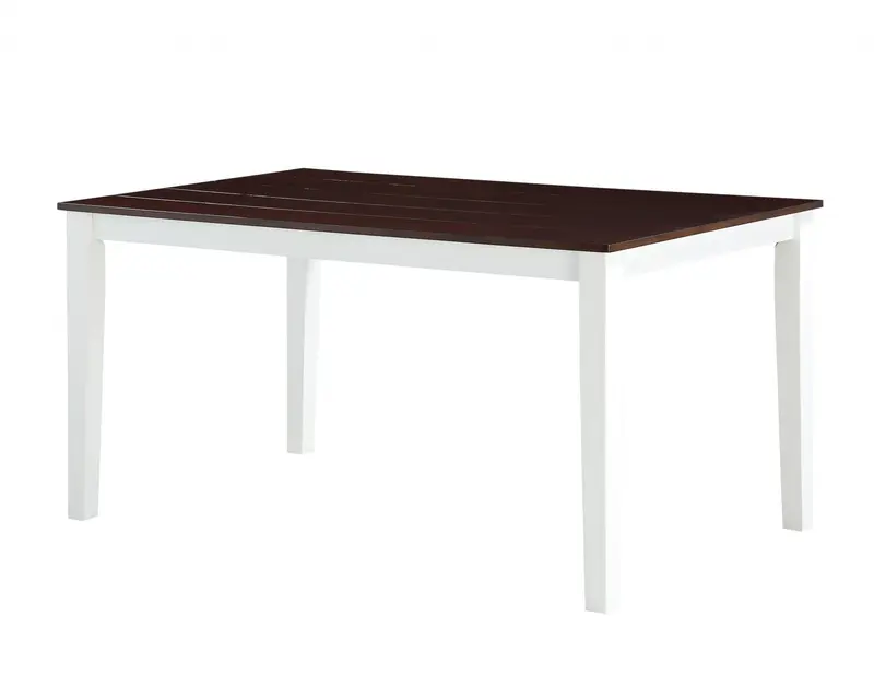 White Walnut Wood 7Pc Pk Dining Set By Homeroots