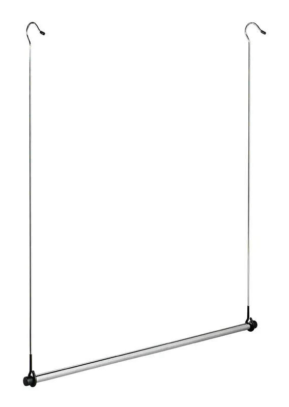 Whitmor 30-13/16 in. H X 2 in. W X 34-1/2 in. L Chrome Closet Hook - Open Box