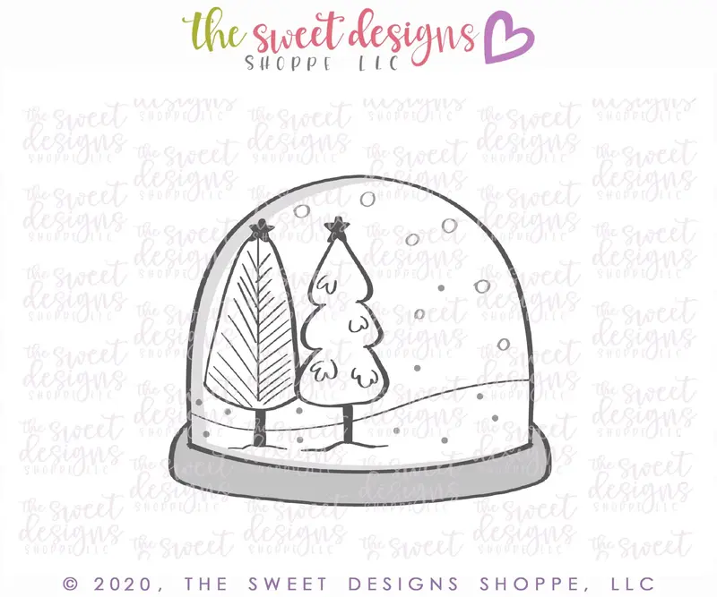 Wide Snow Globe - Cookie Cutter