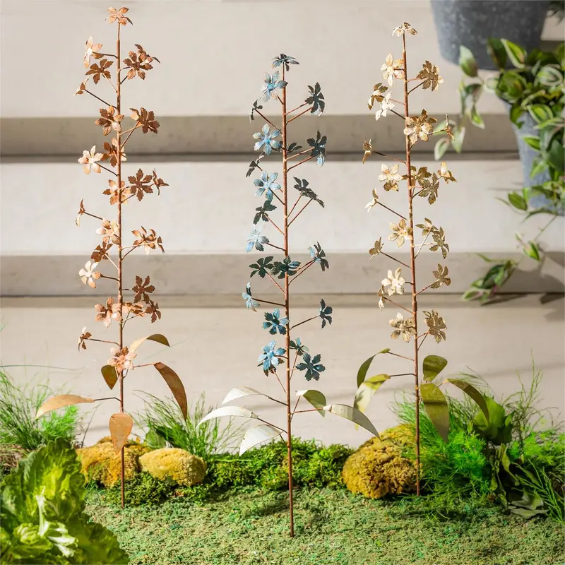 Wildflower Metal Garden Stake, 30"H