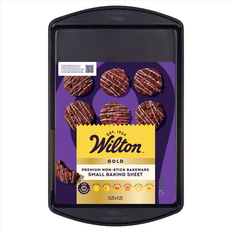 Wilton Gold 9 in. W X 13 in. L Baking Sheet Black 1 pc