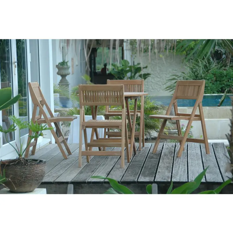 Windsor 5-Pieces Round Bistro Set By Anderson Teak