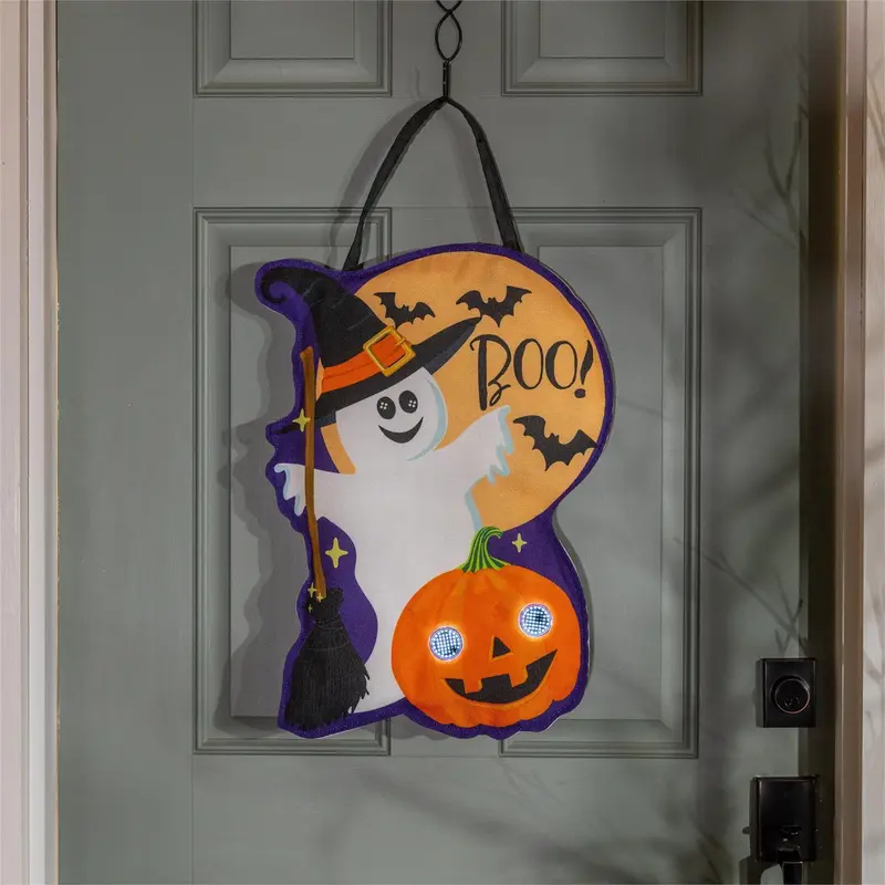 Winky Blinky Boo Jack & Ghost LED Door Decor
