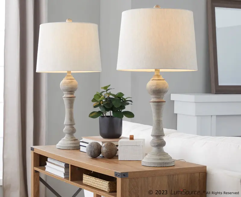 Winston 32" Poly Table Lamp - Set of 2 By LumiSource - GTP32-WNSTN GYNA2