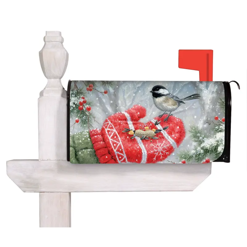 Winter Encounter Mailbox Cover,56776