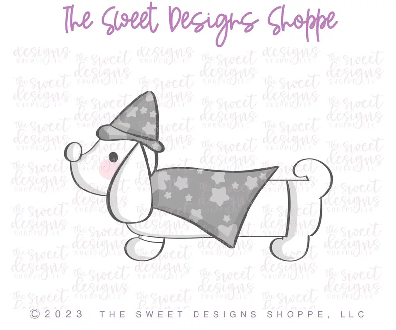 Witch Halloween Dog - Cookie Cutter