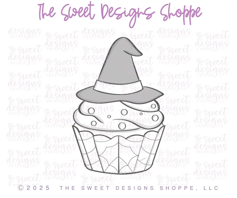 Witchy Cupcake - Cookie Cutter