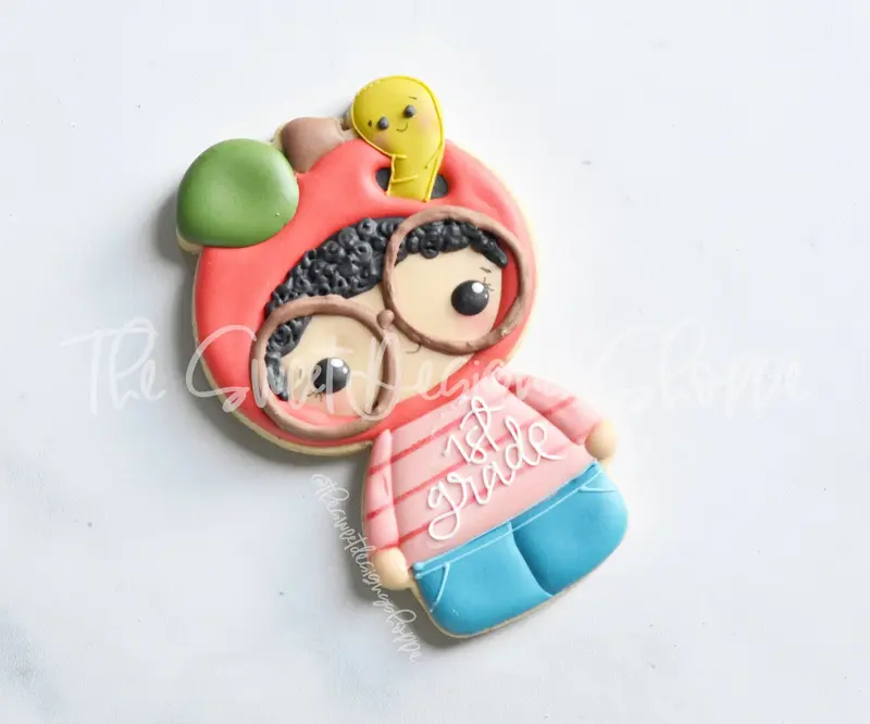 Wobbly Apple Kid - Cookie Cutter
