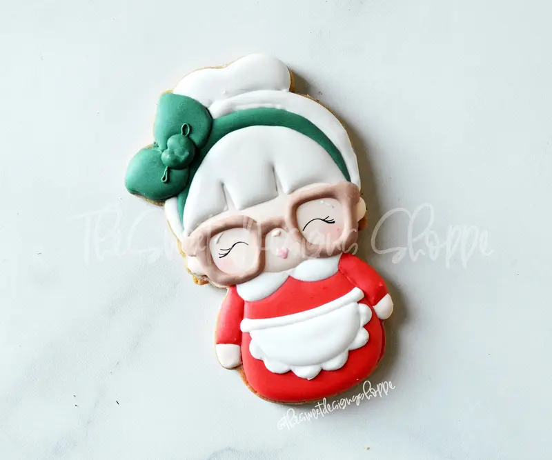 Wobbly Mrs. Claus - Cookie Cutter