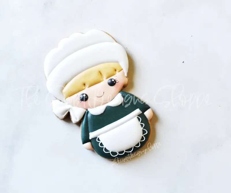 Wobbly Pilgrim Girl - Cookie Cutter