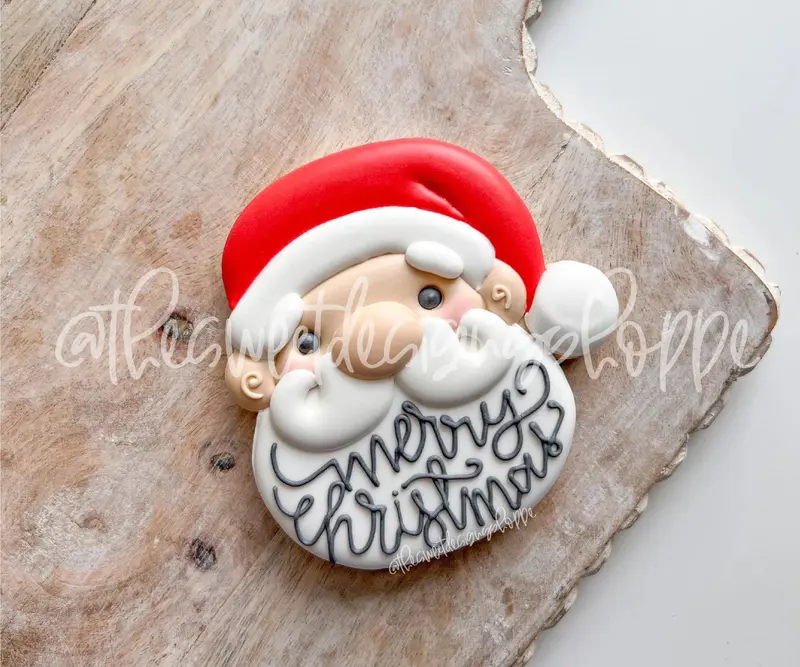 Wobbly Santa Face - Cookie Cutter