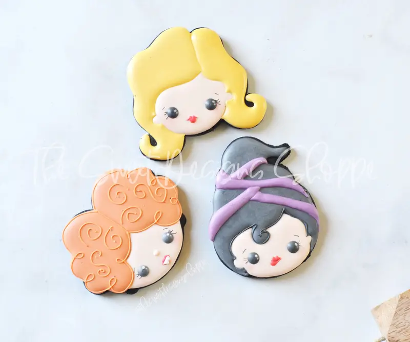 Wobbly Witch Sisters Face Set - Cookie Cutters